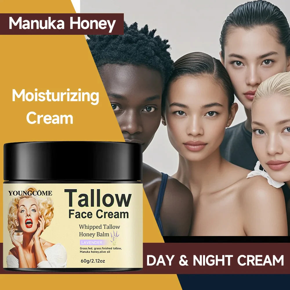 100% Grass Fed Whipped Vanilla Beef Tallow Moisturizer