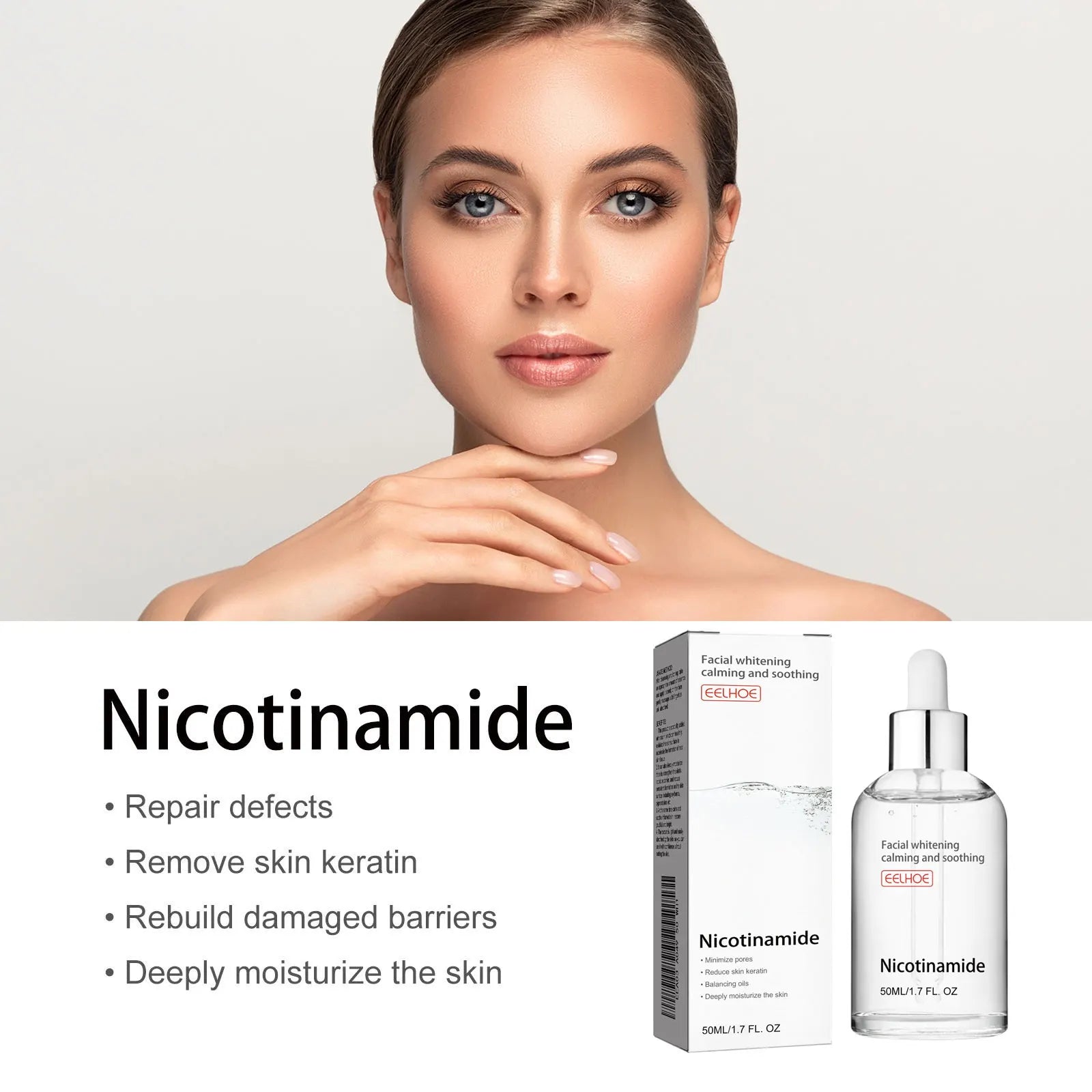 Niacinamide Brightening Face Serum — Pore Minimising & Oil Control (50ml–150ml)