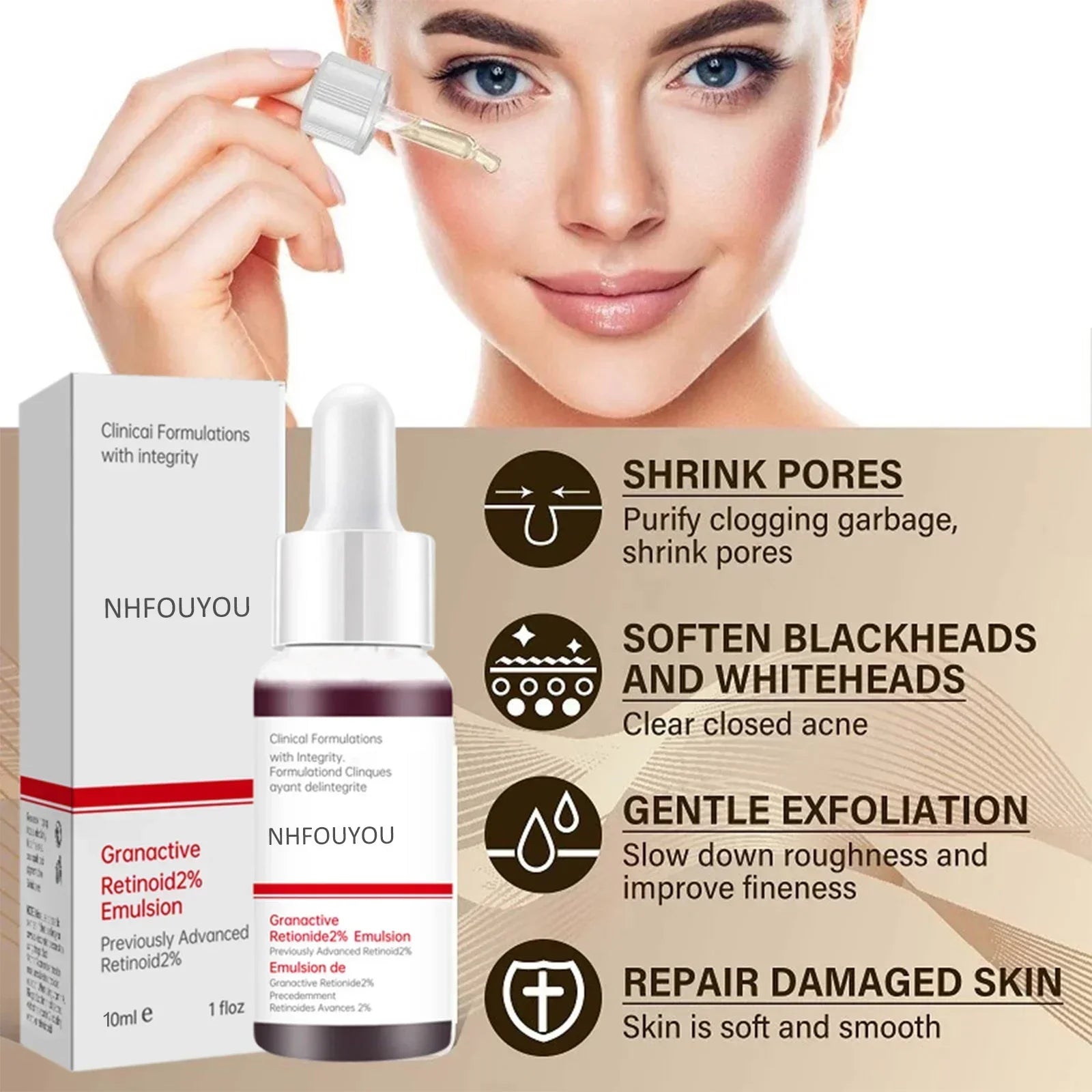 Deep Hydration Face Serum — Pore Minimising, Moisturising & Acne-Prone Skin (10ml)