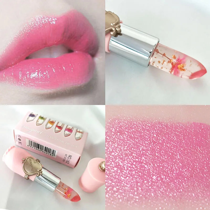 Flower Transparent Lipstick Moisturizer Crystal Jelly
