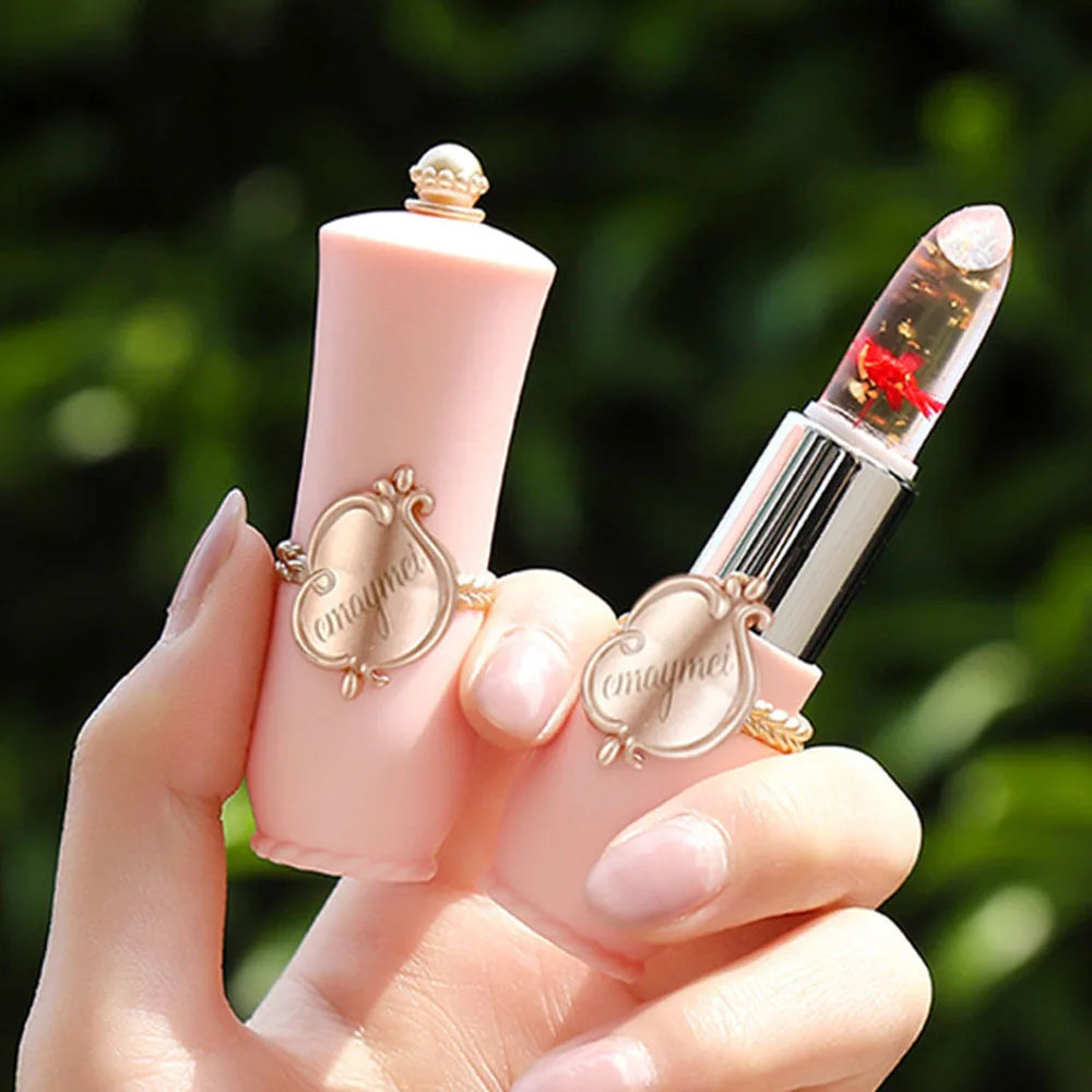 Flower Transparent Lipstick Moisturizer Crystal Jelly