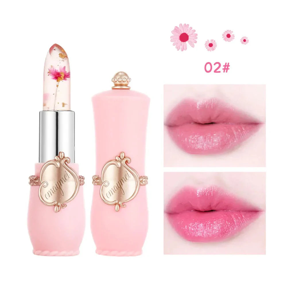 Flower Transparent Lipstick Moisturizer Crystal Jelly