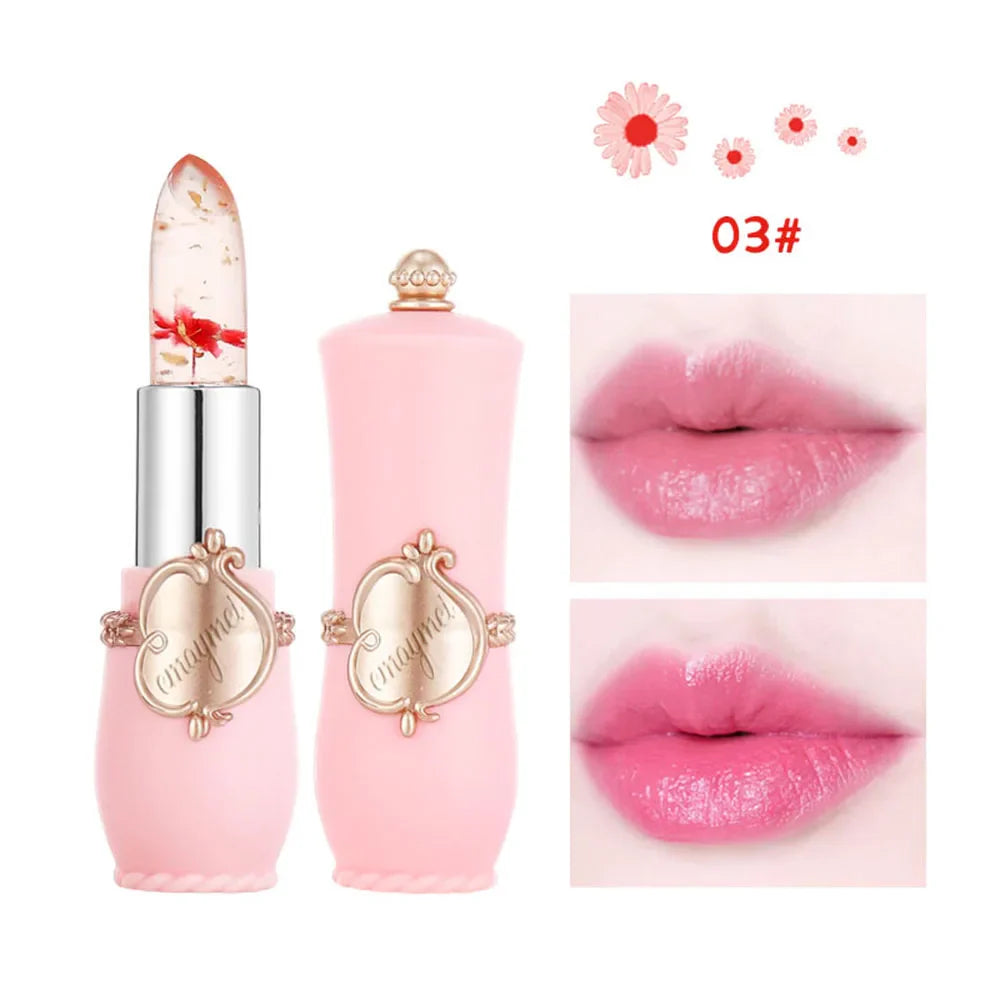 Flower Transparent Lipstick Moisturizer Crystal Jelly
