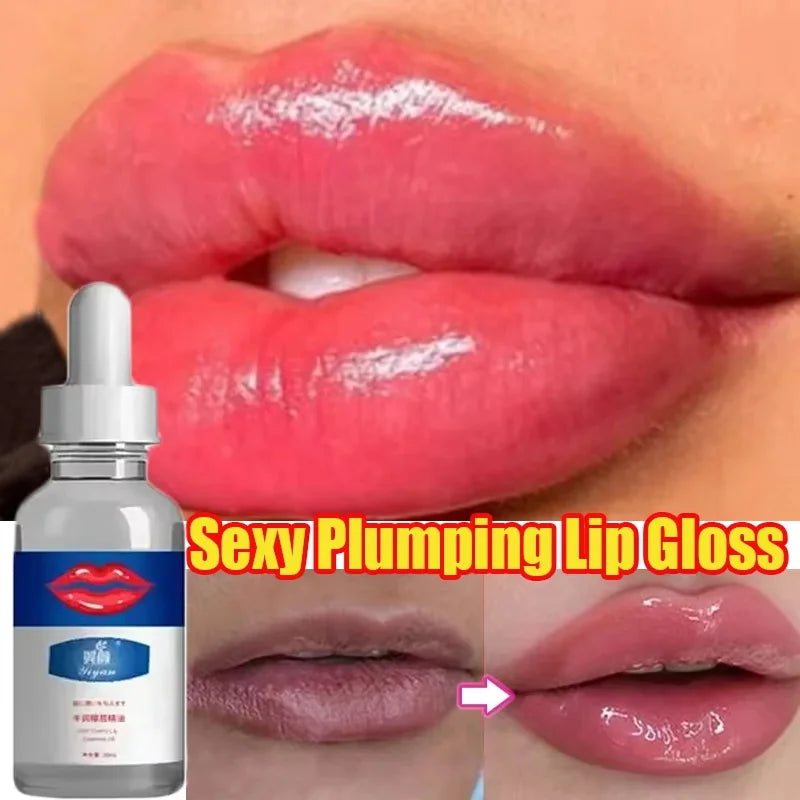 Lip Plumper Serum — Natural Plumping, Moisturising & Fine Line Reduction (Non-Sticky Gloss)