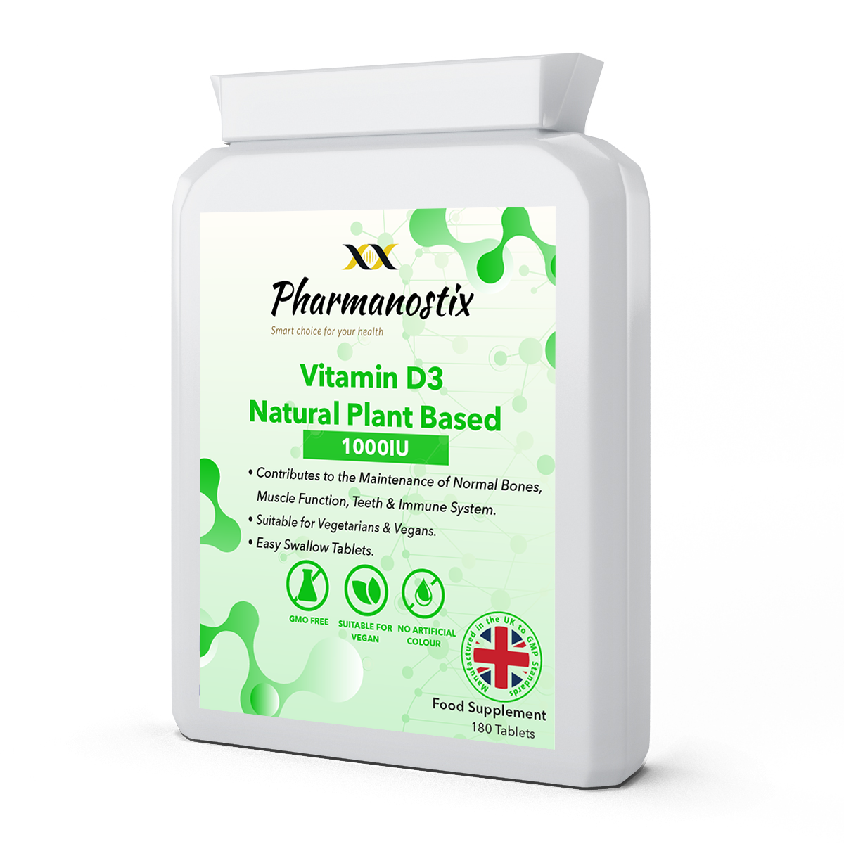 Vegan Vitamin D3 Natural Plant Based 1000 IU