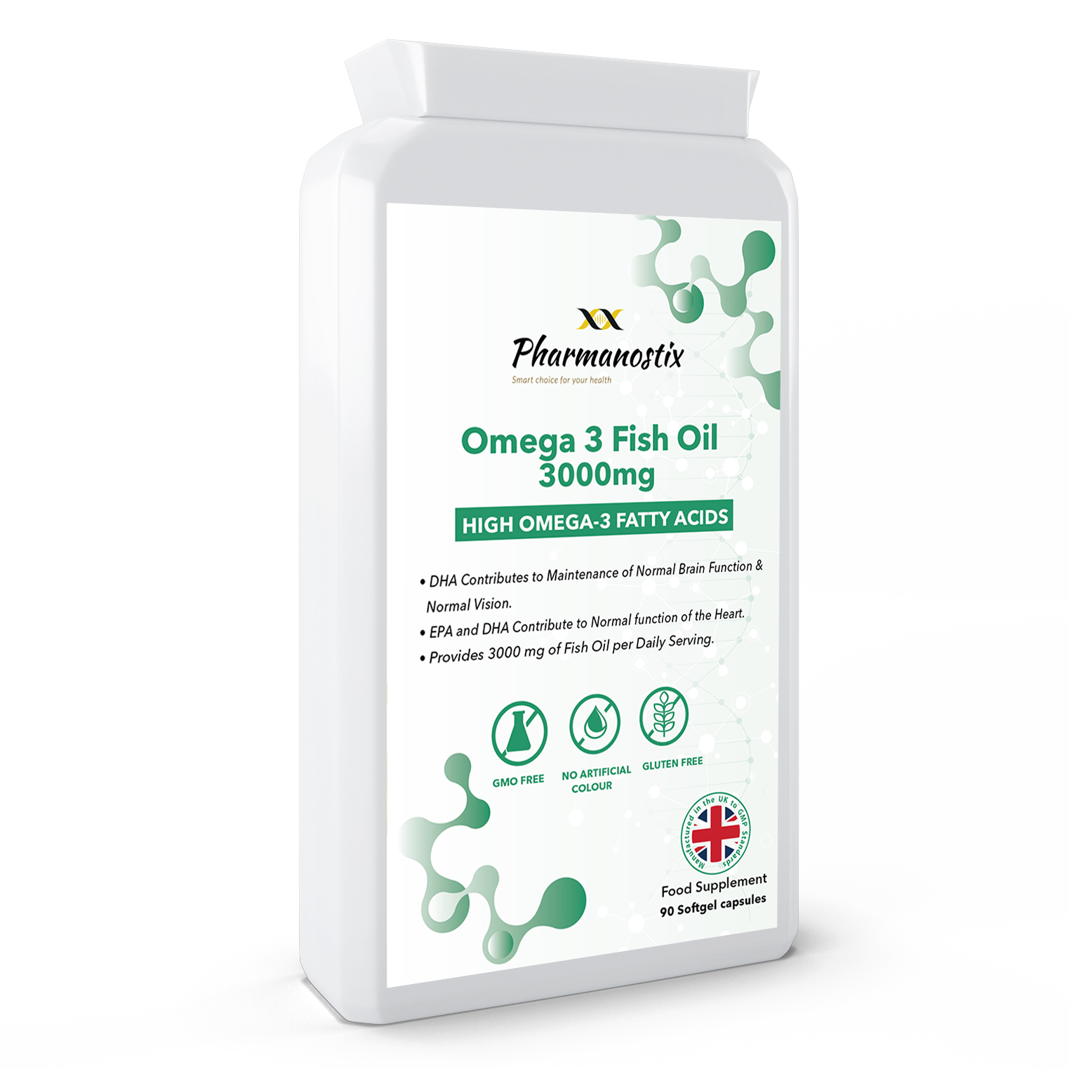 Omega 3 Fish Oils 1000mg 90 softgel Capsules