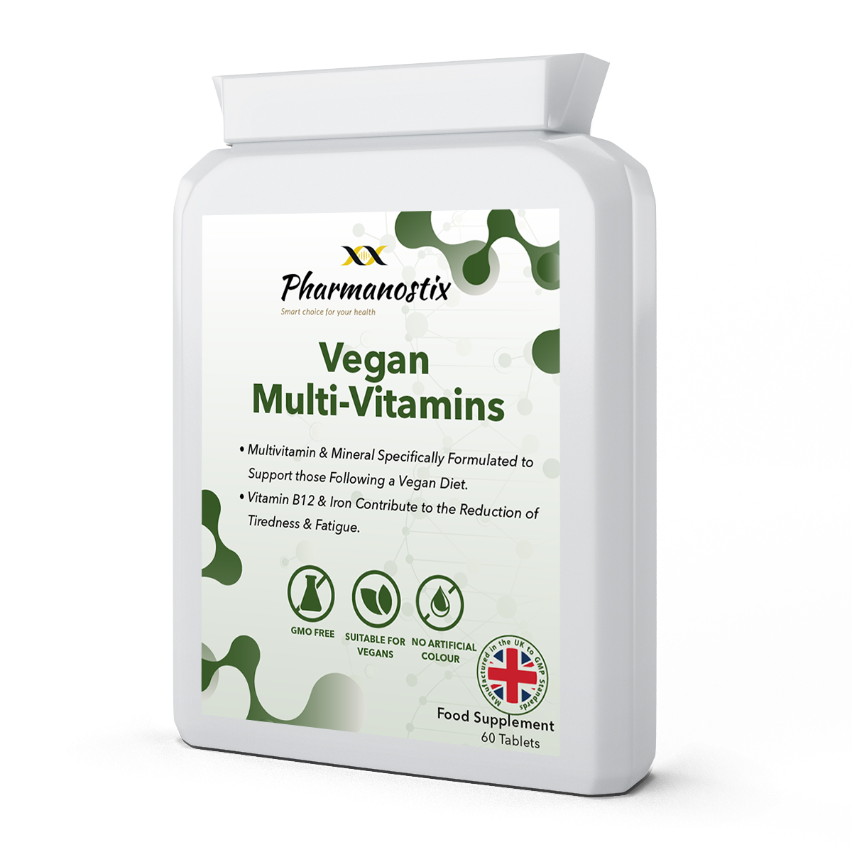 Vegan Multivitamin & Mineral Supplement 60 Tablets