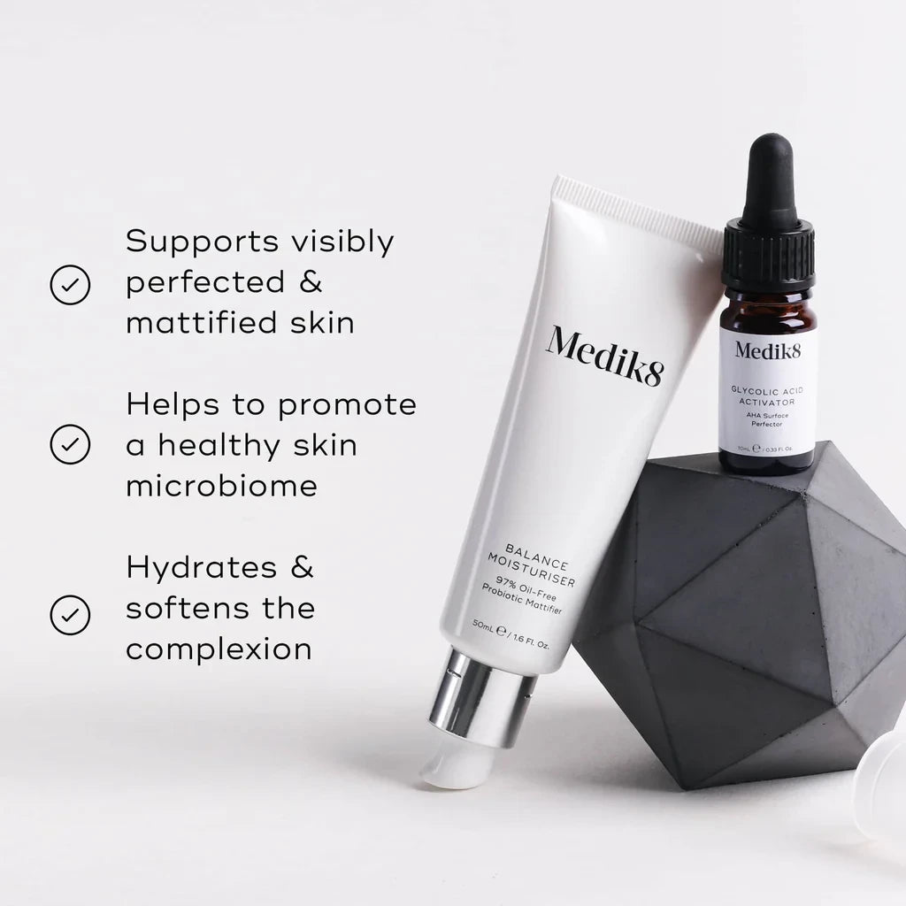 Medik8 Balance Moisturiser™ & Glycolic Acid Activator™
