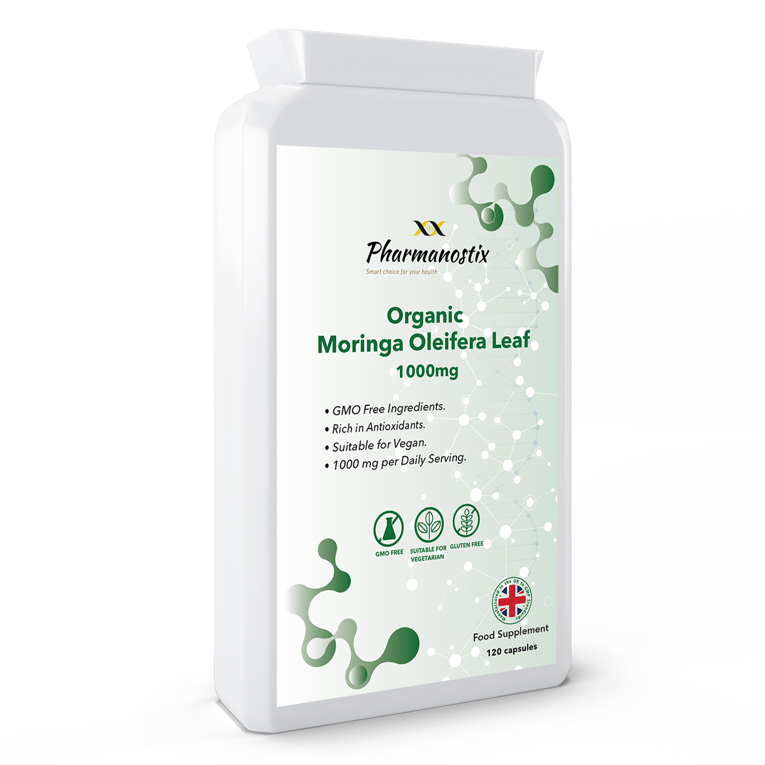 Moringa Oleifera Supplement - 1000mg 120 Capsules