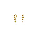 Dainty yellow gold vermeil earrings